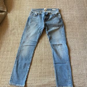 Flint and Tinder light wash jeans